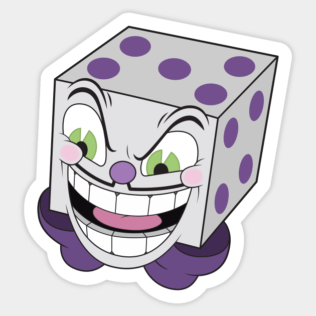 Cuphead / King Dice Sticker by Woah_Jonny